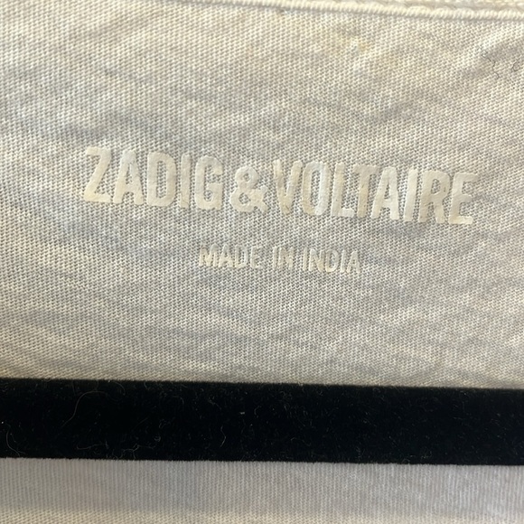 Women's White V-Neck T-Shirt - Picture 3 of 6